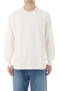 THERMAL KING RASCHEL HONEYCOMB CREW NECK L/S (W/DAMAGED) - NATURAL (#52027)