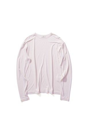 MODAL SILK JERSEY CREW NECK - PINK(012) (KKAGLM0011)