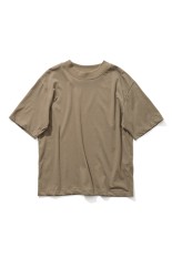 FRESCA NUBUCK MOCK NECK T SHIRTS - BEIGE(0330 (KKAGLM0605)