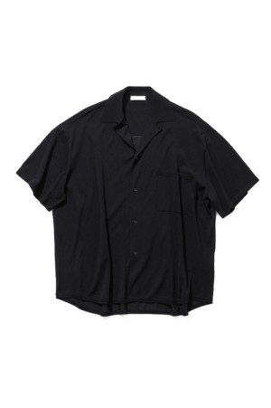 HIGH TWIST COTTON KNIT SHIRT - BLACK(005) (KRAGLM0304)
