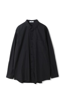 NATURAL DYED COTTON LAWN STANDARD SHIRT - BLACK(005) (BLAGLM0405)