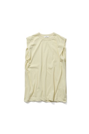 FRESCA SINGLE JERSEY TANK TOP - YELLOW (KKAGLM0400)