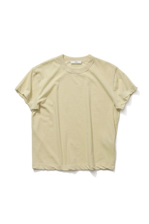 FRESCA SINGLE JERSEY COMPACT T-SHIRT - YELLOW (KKAGLM0402)