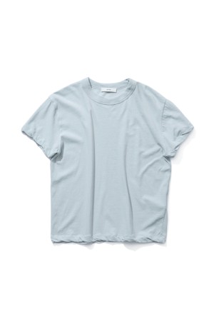 FRESCA SINGLE JERSEY COMPACT T-SHIRT - SAX (KKAGLM0402)
