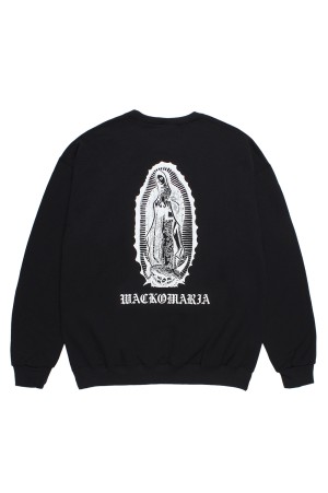 CREW NECK SWEAT SHIRT ( TYPE-1 ) / BLACK (26SSE-WMC-SS06)