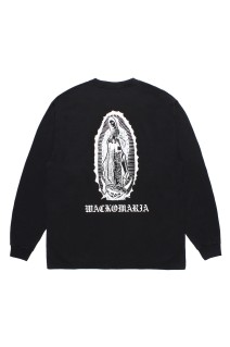 WASHED HEAVY WEIGHT CREW NECK LONG SLEEVE T-SHIRT ( TYPE-1 ) / BLACK (26SSE-WMT-LT04)