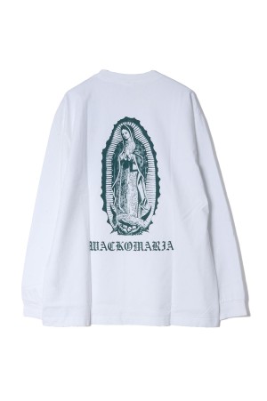 WASHED HEAVY WEIGHT CREW NECK LONG SLEEVE T-SHIRT ( TYPE-2 ) / WHITE (26SSE-WMT-LT05)