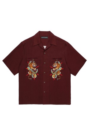 TIM LEHI / HAWAIIAN SHIRT S/S ( TYPE-1 ) / BLACK (26SSE-WMS-HI01)