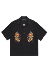 TIM LEHI / HAWAIIAN SHIRT S/S ( TYPE-1 ) / BLACK (26SSE-WMS-HI01)