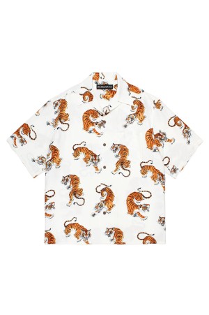 TIM LEHI / HAWAIIAN SHIRT S/S ( TYPE-3 ) / WHITE (26SSE-WMS-HI04)