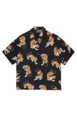 TIM LEHI / HAWAIIAN SHIRT S/S ( TYPE-3 ) / BLACK (26SSE-WMS-HI04)