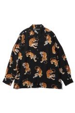 TIM LEHI / HAWAIIAN SHIRT L/S ( TYPE-3 ) / BLACK (26SSE-WMS-HI05)