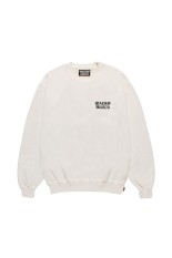 WASHED MIDDLE WEIGHT CREW NECK SWEAT SHIRT / IVORY (26SSE-WMC-SS03)