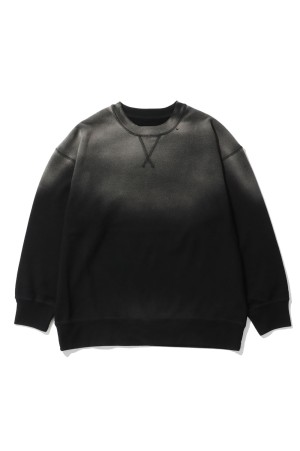 H/W OHARIKO GRAFFITI PEACE COTTON CREWNECK / BLACK (PC-006-3996)