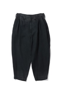 BLACK LINEN BEBOP PANTS / BLACK (PC-021-3888)