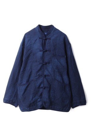 SEA ISLAND SASHIKO CHINESE JACKET (LIMITED) / BLUE (PC-059-3803)