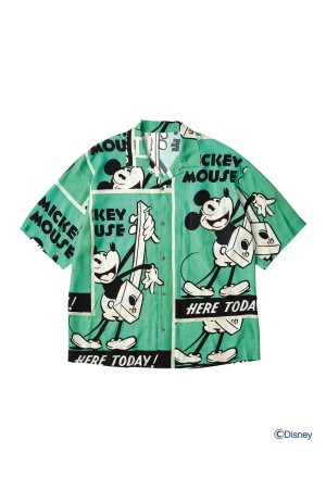 DISNEY VP / PC ALOHA COLLECTION ALOHA SHIRT / MICKEY & GUITAR / GREEN (DP-024-3965)