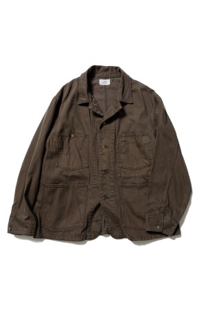 Chore Jacket Color Denim - Brown Wash (U26S-18-0002)
