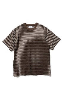 Jacquard Knit Tee - Brown/Black (U26S-05-0002)