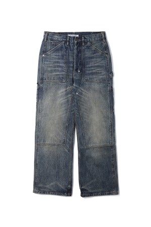 JAPANESE DENIM DOUBLE KNEE - GARAGE WASH (NM-0247-GW-1)