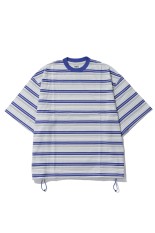 Border Balloon T-Shirt - WHITE x BLUE (26SS_48_1008SST01-B)