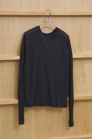 Hightwist Gauze Long T-shirts -INDIGO (12610620)