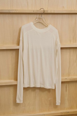 Hightwist Gauze Long T-shirts -ECRU (12610620)