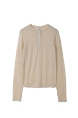 Henleyneck Soft Tops -SAND (12610608)