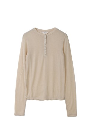 Henleyneck Soft Tops -SAND (12610608)