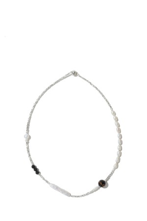 Asymmetry Pearl Choker -SILVER (12610902)