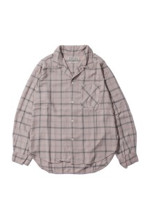 Rayon Twill Check Shirt - L.PINK (RN30389053)