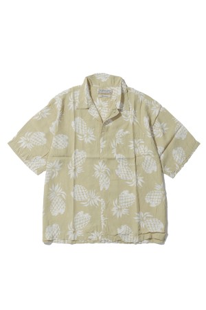 Pineapple Patterned Aloha Shirt - L.YELLOW (RN30389014)