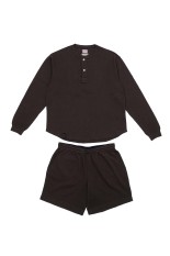 FAITH / UNIVERSAL PRODUCTS ROOM WEAR SET - CHARCOAL (261-60108)