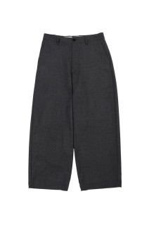 SUMMER WOOL WIDE TROUSERS - GRAY (261-60514)