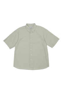 S/S REGULAR SHIRTS - GREEN STRIPE (261-60301)