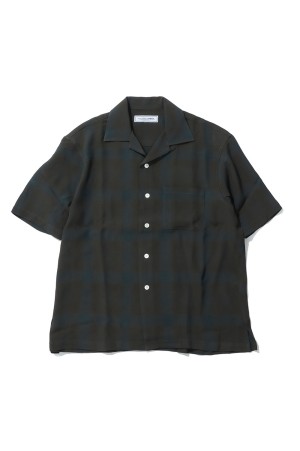 OPEN COLLOR S/S SHIRTS - BROWN (261-60302)