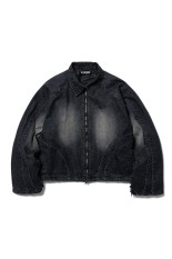 CPG ZIP DENIM JACKET - BLACK (26SS-CPG-06 / FS1926)