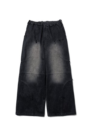 CPG CURVE CORD DENIM PANTS - BLACK (26SS-CPG-07 / FS2019)