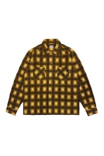 SD Print Flannel Check Shirt - BROWN