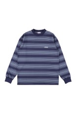 SD Heavyweight Border LS T - BLUE
