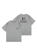 SD Heavyweight Shield Logo Pocket T - GRAY