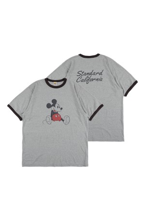 Disney / SD Ringer T - GRAY / BLACK