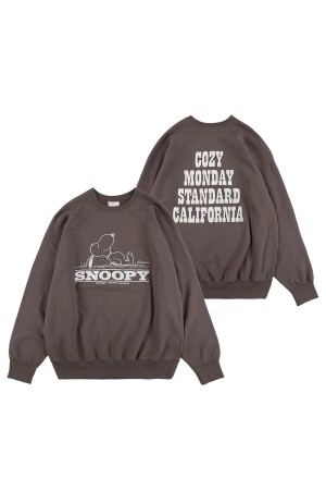 SNOOPY / SD Cozy Monday Crew Sweat - BLACK (SWOCA250)