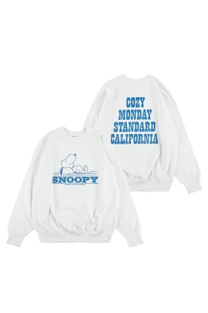 SNOOPY / SD Cozy Monday Crew Sweat - WHITE (SWOCA250)