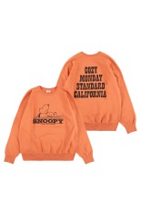 SNOOPY / SD Cozy Monday Crew Sweat - ORANGE (SWOCA250)