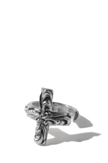 Ornament Cross Ring - Silver (RX-728-1)