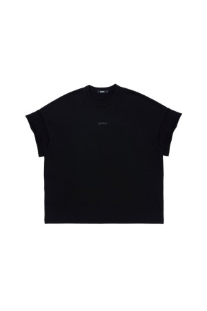 ASIC Heavy Weight Oversized Cutoff Tee - Pure Black (ABCSS26CT03)