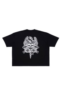 ASIC Oversized S/S Tee (Skull N' Snake) - Pure Black (ABCSS26CT04)