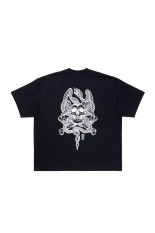 ASIC Oversized S/S Tee (Skull N' Snake) - Pure Black (ABCSS26CT04)