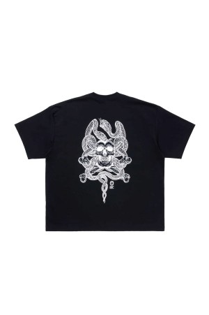 ASIC Oversized S/S Tee (Skull N' Snake) - Pure Black (ABCSS26CT04)